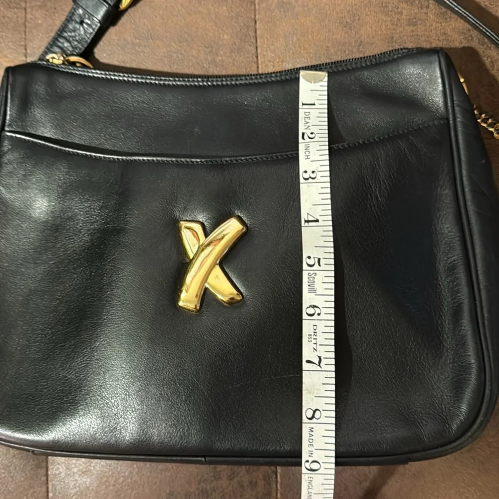 Paloma Picasso‎ Vintage Italian black handbag